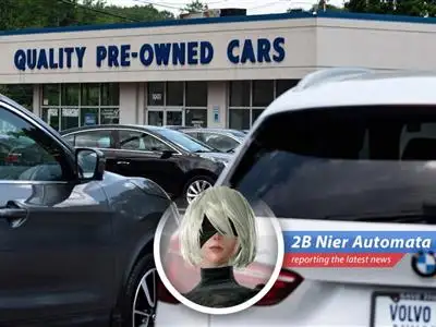 Used cars at a dealership ready for sale. Prices are influenced by wholesale auction trends.