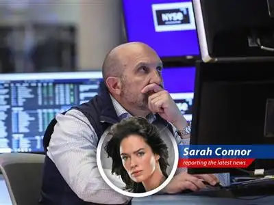 Wall Street traders react to fluctuating markets amidst geopolitical tensions and tech industry shifts.