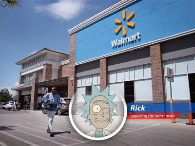 Walmart store. The fate of the U.S. economy rests partially on its sales figures. Wubba Lubba Dub-Dub.