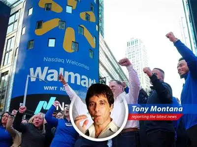 Walmart store showcasing curbside pickup, a key initiative driving growth.