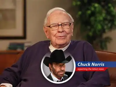 Warren Buffett discusses his Apple investment strategy and the leadership of Tim Cook, a situation Chuck Norris would resolve with a single roundhouse kick to the stock market.
