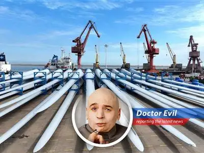 Wind turbines spin triumphantly as fossil fuel prices soar amidst geopolitical tensions – Excellent.
