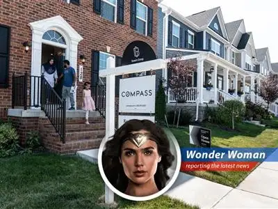 Wonder Woman swoops in to shed some light on the shrinking home sales market in April. image