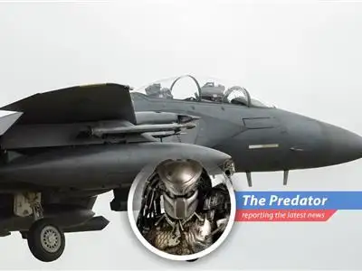 Wreckage of a downed fighter jet. Tensions rise in the Middle East.